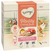 Feringa 96x10g Vitality Creamy Snacks lohi & kana kissanherkku