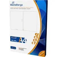 MediaRange MRINK122, Mustesuihkutulostus, A4 (210x297 mm), Matta, 50 arkkia, 130 g/m², Valkoinen