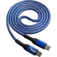 Akyga Latauskaapeli USB-C - USB-C 100W 1m - Sininen