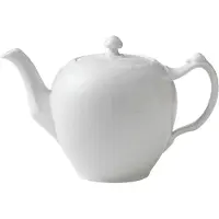 Royal Copenhagen - White Fluted Half Lace Teekannu 1 L