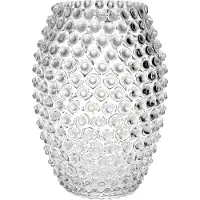 Klimchi - Hobnail Egg Maljakko 23 cm Crystal