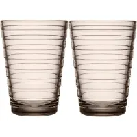 Iittala Aino Aalto juomalasi 33 cl, 2 kpl, pellava