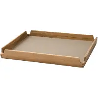 Lind DNA Airy tiikkitarjotin square S Nupo clay brown