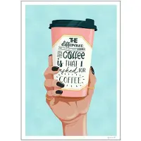 Poster & Frame - ByKammille Juliste 30x40 cm I asked for coffee