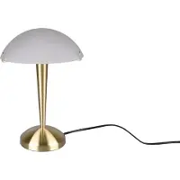 TRIO Pilz pöytävalaisin kosketuskytkimellä E14 32cm messinki