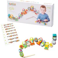 Cubika Puinen rakennuspeli 2in1 Kalat, 18+ kk