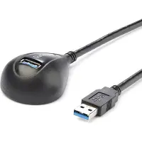StarTech.com 5 ft Black Desktop USB 3.0 Extension Cable 9 pin USB Type A Uros 9 pin USB Type A Naaras 1.5m