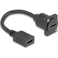 DeLOCK 87982, 0,2 m, HDMI-tyyppi A (vakio), HDMI-tyyppi A (vakio), Musta