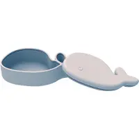 Filibabba Snackbox - Hvalen Christian - Pearl Blue - Grey - ONE SIZE