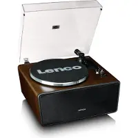 Lenco LS-470WA Levysoitin 4 sisäänrakennettua kaiutinta ja bluetooth-vastaanotto Walnut