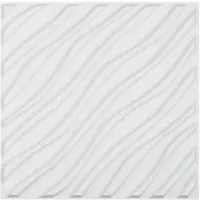 Vevor 3D-seinäpaneelit, 12 kpl 19,7 x 19,7 tuumaa PVC:stä, modernia taidetta, minimalistisia aaltolaattoja, 32 neliöjalan peitto, korostusseinäpaneeli, sisustuskattoon, makuuhuoneeseen, olohuoneeseen