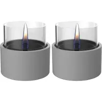 Tenderflame Breeze 10 pöytä lyhty/takka 10, 2-pkt Harmaa D10, H9,7