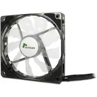 Inter-Tech L-12025 Aura, Tuuletin, 12 cm, 1500 RPM, Musta (88885454)