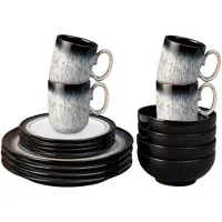 Denby - Halo Aloituspakkaus 16 osaa Sininen/Musta