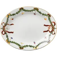 Royal Copenhagen - Star Fluted Christmas Tarjoilulautanen 37 cm
