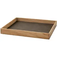 Lind DNA - Even Leather Nupo Tarjotin small 30x30 cm Caviar