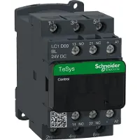 Schneider Electric Tesys D contactor lc1d09bl 3p(3 no) - ac-3 - 440 v 9 A - 24 v dc bobina
