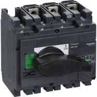 Schneider Electric Suojalaitteen nimellisvirta on 250 ampeeria ja se on kolmivaiheinen.