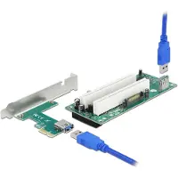 DeLOCK – Riser Card PCI Express x1-2x PCI 32 Bit Slot with 60cm cable (90066)