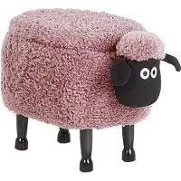 Beliani Lasten puffi Sheep, vaaleanpunainen
