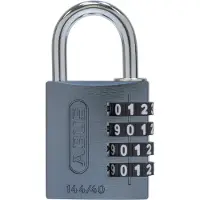 ABUS Numerolukko 144/40 titaani, 4-numeroinen