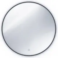 Eltap Peili LED-valolla Divissi A, 80x80x3cm, musta