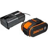 WORX 20V akku 4Ah ja laturi
