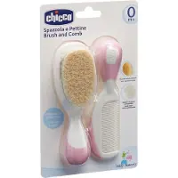 Chicco Baby Moments setti hiuksiin 0m+ Pink 2 kpl