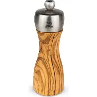Peugeot -pippurimylly FIDJI 15 cm, oliivipuu/ruostumaton teräs