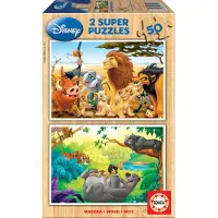 Educa 2x50 Pieces Animal Friends Puzzle Monivärinen 3-6 Years