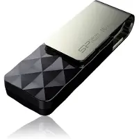 Silicon Power Blaze B30, 16 GB, USB A-tyyppi, 3.2 Gen 1 (3.1 Gen 1), Ilman suojusta, 14,8 g, Musta (SP016GBUF3B30V1K)