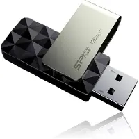Silicon Power Blaze B30 128GB, 128 GB, USB A-tyyppi, 3.2 Gen 1 (3.1 Gen 1), Taittuva, 14,8 g, Musta (SP128GBUF3B30V1K)