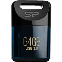 Silicon Power Jewel J06, 64 GB, USB A-tyyppi, 3.2 Gen 1 (3.1 Gen 1), Suojus, 3,6 g, Sininen (SP064GBUF3J06V1D)