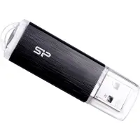 Silicon Power Ultima U02, 8 GB, USB A-tyyppi, 2.0, Suojus, Musta, Läpinäkyvä (SP008GBUF2U02V1K)
