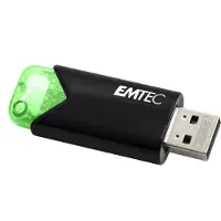Emtec Click Easy, 64 GB, USB A-tyyppi, 3.2 Gen 1 (3.1 Gen 1), Ilman suojusta, Musta, Vihreä (ECMMD64GB113)