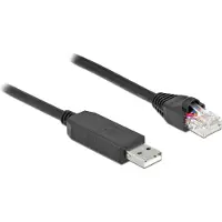 DeLOCK – Sarjaliitäntäkaapeli FTDI-piirisarjalla, USB 2.0 Type-A uros - RS-232 RJ45 uros 50 cm (64159)