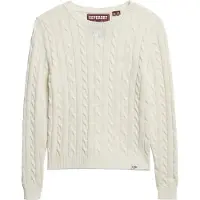 Superdry for woman. W6110685A Essentials Slim beige jumper (XL), Casual, Acrylic