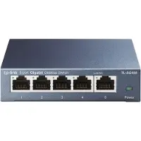 TP-LINK – Verkkokytkin, 5 porttia, 10/100/1000Mbps, RJ45, metall. musta (TL-SG105)
