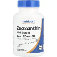 Nutricost , Zeaxanthin Luteinin Kanssa, 60 Pehmolevyjä