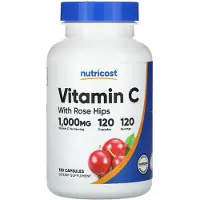 Nutricost - C-vitamiini ruusunmarjoilla (120 kapselia)