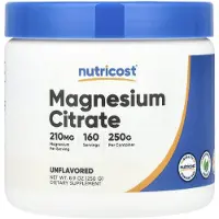 Nutricost , Magnesium Sitraatti, Maultumaton, 8.9 oz (250 g)