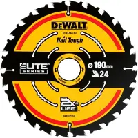 DeWalt Pyörösahan terä - - DEWDT10304QZ - 190 x 30 mm - 24 hammasta - Extreme kehys