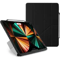Pipetto iPad Pro 12,9-tums (2021) Origami No3 Pencil-fodral - Svart