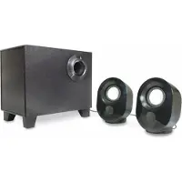 Logilink SP0045, 2.1 kanavaa, 9 W, Universaali, Musta, RoHS, 3,6 W