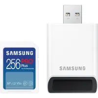 Samsung PRO Plus 256 Gt SDXC UHS-I U3 V30 -muistikortti, valkoinen