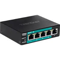 Trendnet TE-FP051, Hallitsematon, Fast Ethernet (10/100), Täysin kaksipuolinen, Power over Ethernet -tuki, Seinäkiinnitteinen