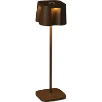 Gnosjö Konstsmide Nice-LED-koristevalo, USB-latausliitäntä, ruoste Nice, himmennettävä, Ruskea/ruoste, Alumiini, Moderni