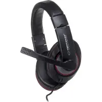 Esperanza EH118 headphones/headset Wired Head-band Calls/Music Black, Red