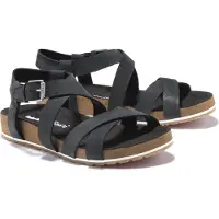 Timberland Women's Malibu Waves Ankle Strap Sandal Jet Black Sandaalit 41