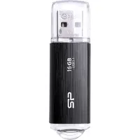 Silicon Power Blaze B02, 16 GB, USB A-tyyppi, 3.2 Gen 1 (3.1 Gen 1), Suojus, 8 g, Musta (SP016GBUF3B02V1K)